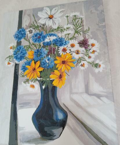 Фотографии готовых работ картин по номерам и алмазной мозаики