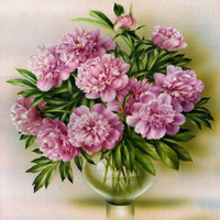 Без бренда «Пионы в круглой прозрачной вазе» в Петрозаводске