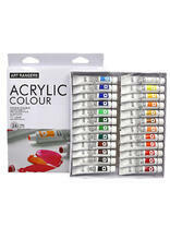 Без бренда «Коробка 24 шт.: Акриловые краски «Две картинки» 24 шт. по 12 мл, проф. пигмент» в Петрозаводске