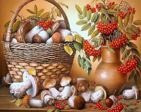 Без бренда «Коробка 20 шт: Корзина с грибами и рябиной» в Петрозаводске