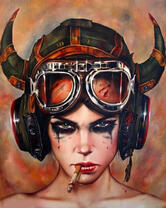 Без бренда «Девушка в шлеме с сигаретой» в Петрозаводске