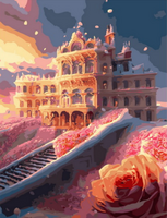 Без бренда «Сказочный дворец в окружении роз» в Петрозаводске в интернет-магазине Без бренда «Сказочный дворец в окружении роз» в Петрозаводске