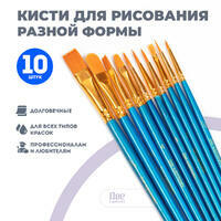 Без бренда «Коробка 250 шт.: Кисти для рисования набор (10 шт)» в Петрозаводске в интернет-магазине Без бренда «Коробка 250 шт.: Кисти для рисования набор (10 шт)» в Петрозаводске