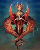 Женщина-хранительница драконов