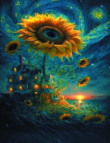 Без бренда «Фэнтези сюжет с подсолнухом» в Петрозаводске в интернет-магазине  Без бренда «Фэнтези сюжет с подсолнухом» в Петрозаводске