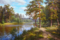 Без бренда «Хвойный лес и река» в Петрозаводске в интернет-магазине  Без бренда «Хвойный лес и река» в Петрозаводске