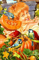 Мальчишка с тыквой и птицами