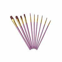 Без бренда «Кисти для рисования набор (10 шт) сиреневые» в Петрозаводске в интернет-магазине Без бренда «Кисти для рисования набор (10 шт) сиреневые» в Петрозаводске
