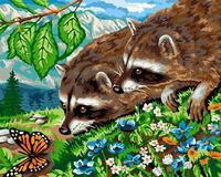 Без бренда «Еноты и бабочка на цветочной поляне» в Петрозаводске