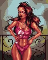 Без бренда «Девушка в нижнем белье с бокалом вина» в Петрозаводске